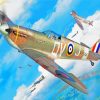 Supermarine Spitfire Aircraft paint by numbers