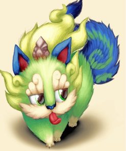 Tama Sakuna Video Game paint by numbers