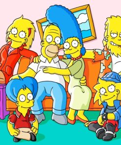 The Simpsons Family paint by numbers