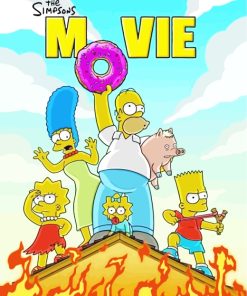 The Simpsons Movie paint by numbers