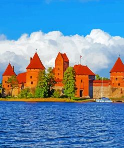 Trakai Island Castle paint by numbers