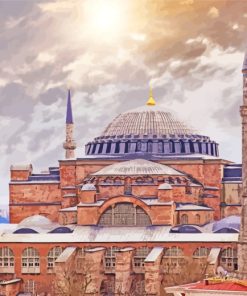 Hagia Sophia Mosque paint by numbers