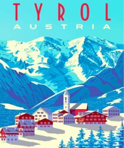 Tyrol Austria Poster paint by numbers