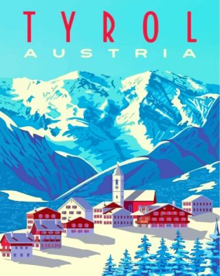 Tyrol Austria Poster paint by numbers