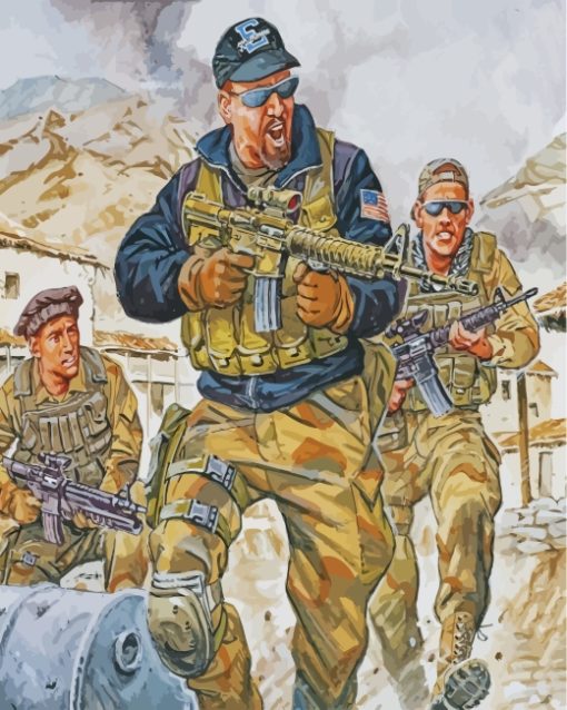 US Military War paint by numbers