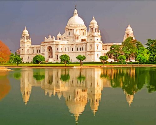 Victoria Memorial Kolkata paint by numbers