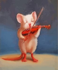 Violinist Mouse paint by numbers