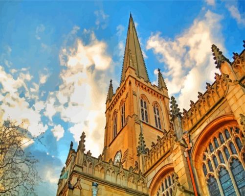 Wakefield Cathedral paint by numbers