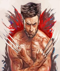 Wolverine Logan Art paint by numbers