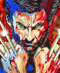 Wolverine Logan Movie paint by numbers