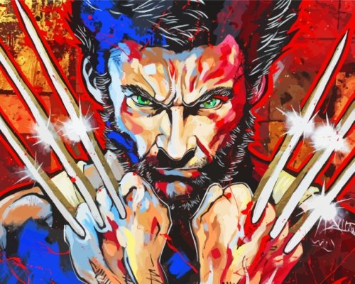 Wolverine Logan Movie paint by numbers
