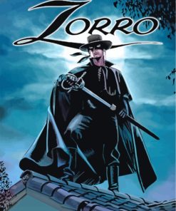 The Super Hero Zorro paint by numbers