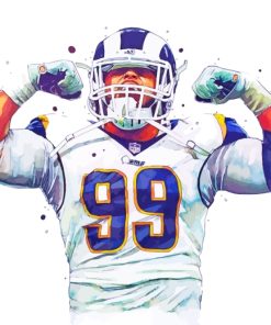 Aaron Donald Player paint by numbers