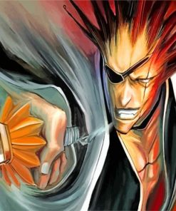 Abstract kenpachi Zaraki paint by numbers