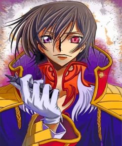 Aesthetic Lelouch Anime paint by numbers