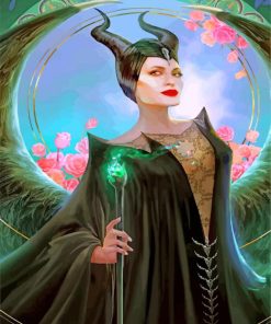 Aesthetic Maleficent paint by numbers