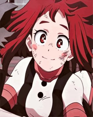 Aesthetic Ochaco Uraraka paint by numbers