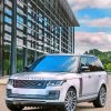 Aesthetic White Land Rover paint by numbers