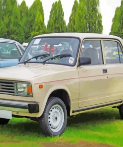 Vintage Lada Car paint by numbers