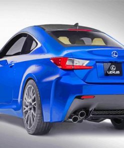 Blue Lexus Car paint by numbers