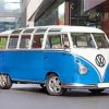 Blue Volkswagen Kombi paint by numbers