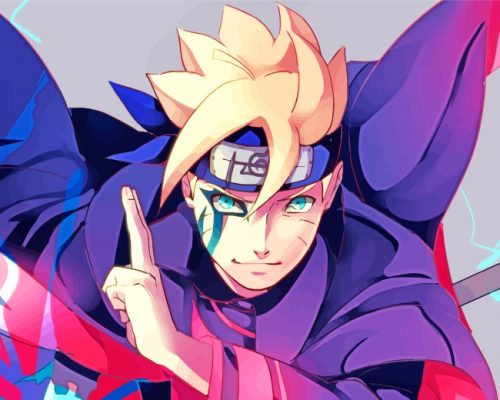 Boruto Jougan Anime paint by numbers