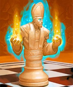 Chess Piece hearthstone paint by numbers