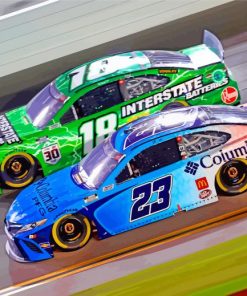 Cool Nascar Racing Cars paint by numbers