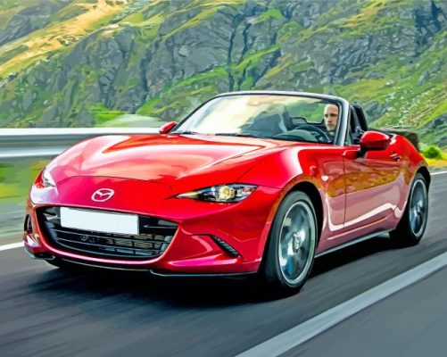 Fast Mazda Mx5 Car paint by numbers