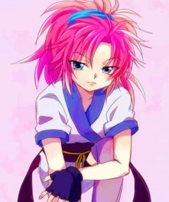 Machi Komacine Anime Character paint by numbers