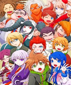 Danganronpa Anime Characters paint by numbers