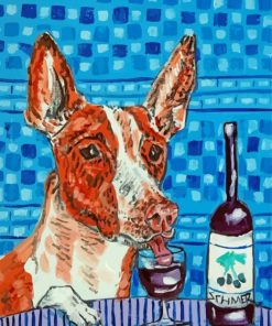 Dog In A Bar paint by numbers