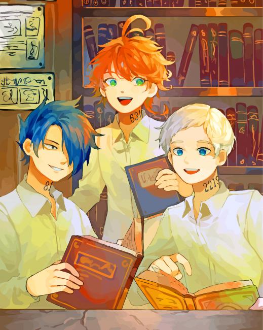 The Promised Neverland Characters paint by numbers