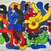 Les Plongeurs Ferand Leger paint by numbers