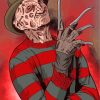 Freddy Krueger Horror Movie paint by numbers