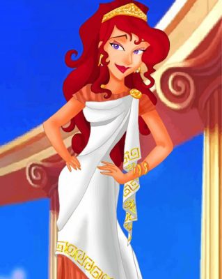 Greek Princess Megara paint by numbers