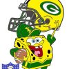 Spongebob Green Bay Packer paint by numbers