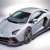 Grey Lamborghini Car paint by numbers