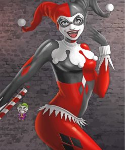 Happy Harley Quinn paint by numbers