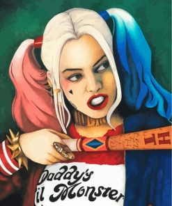 Harley Quinn paint by numbers