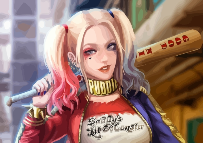 Harley Quinn Suicid Squad paint by numbers