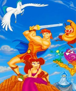 Hercules Characters Movie paint by numbers