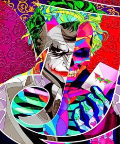 Joker Illustration paint by numbers