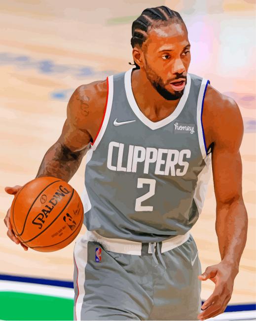 The Basketball Player Kawhi Anthony Leonard paint by numbers