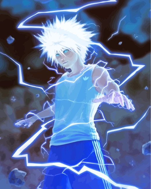 Killua Japanese Anime paint by numbers