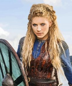 Aesthetic Lagertha Warrior paint by numbers