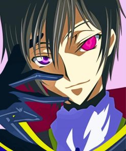 Lelouch Character Face paint by numbers