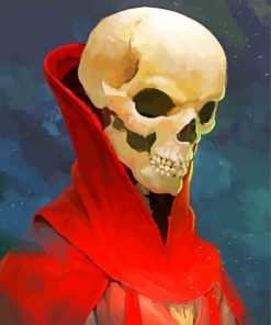 Lich Skull paint by numbers