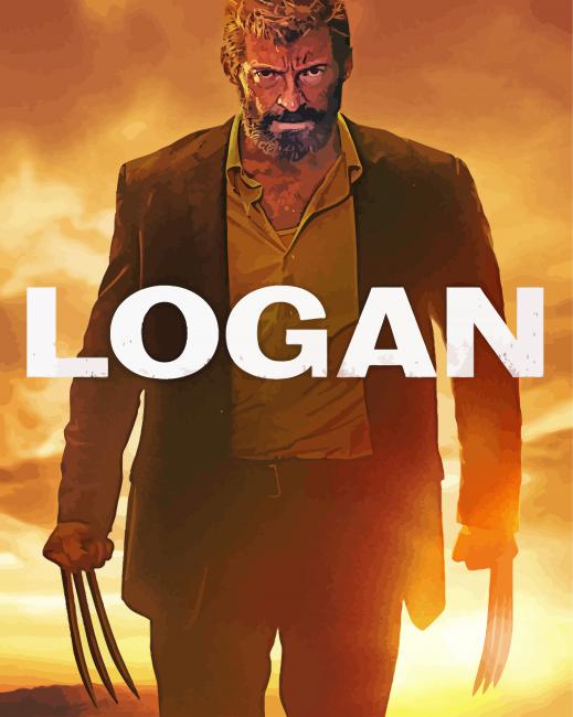 Logan Poster Movie paint by numbers