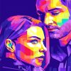 Lucifer And Chloe Pop Art paint by numbers